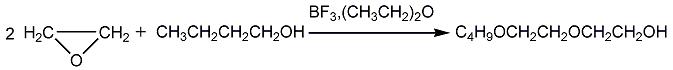 Diethylene glycol monobutyl ether can be prepared by butanol and ethyl ether boron trifluoride